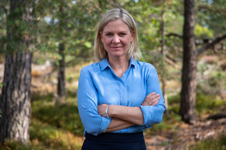 Magdalena Andersson, partiordförande Socialdemokraterna