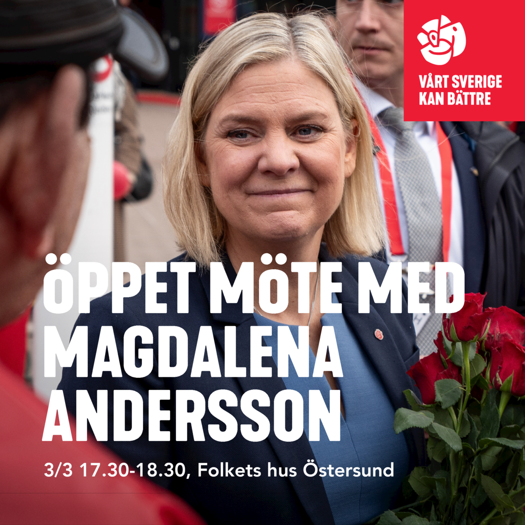 Öppet möte med Magdalena Andersson